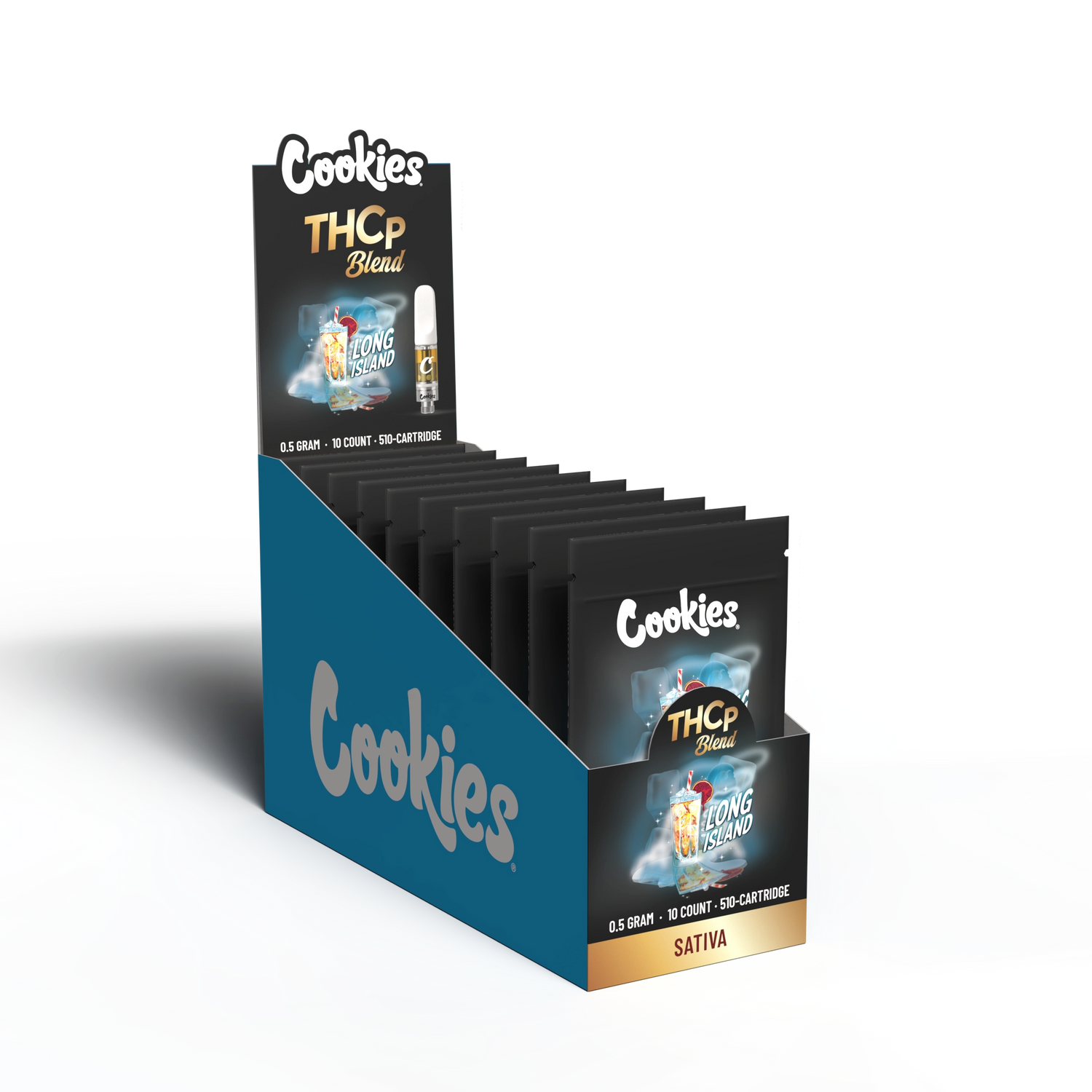 THCP Blend Cartridge 0.5g - Long Island - 10ct Pop Box