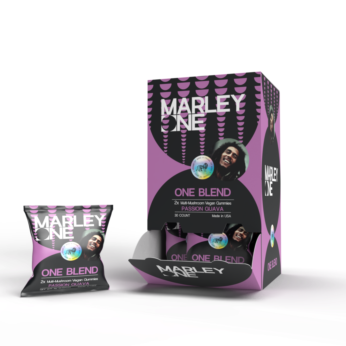 One Blend Gummy 6mg 2ct Bag - Passion Guava - 30ct Pop Box