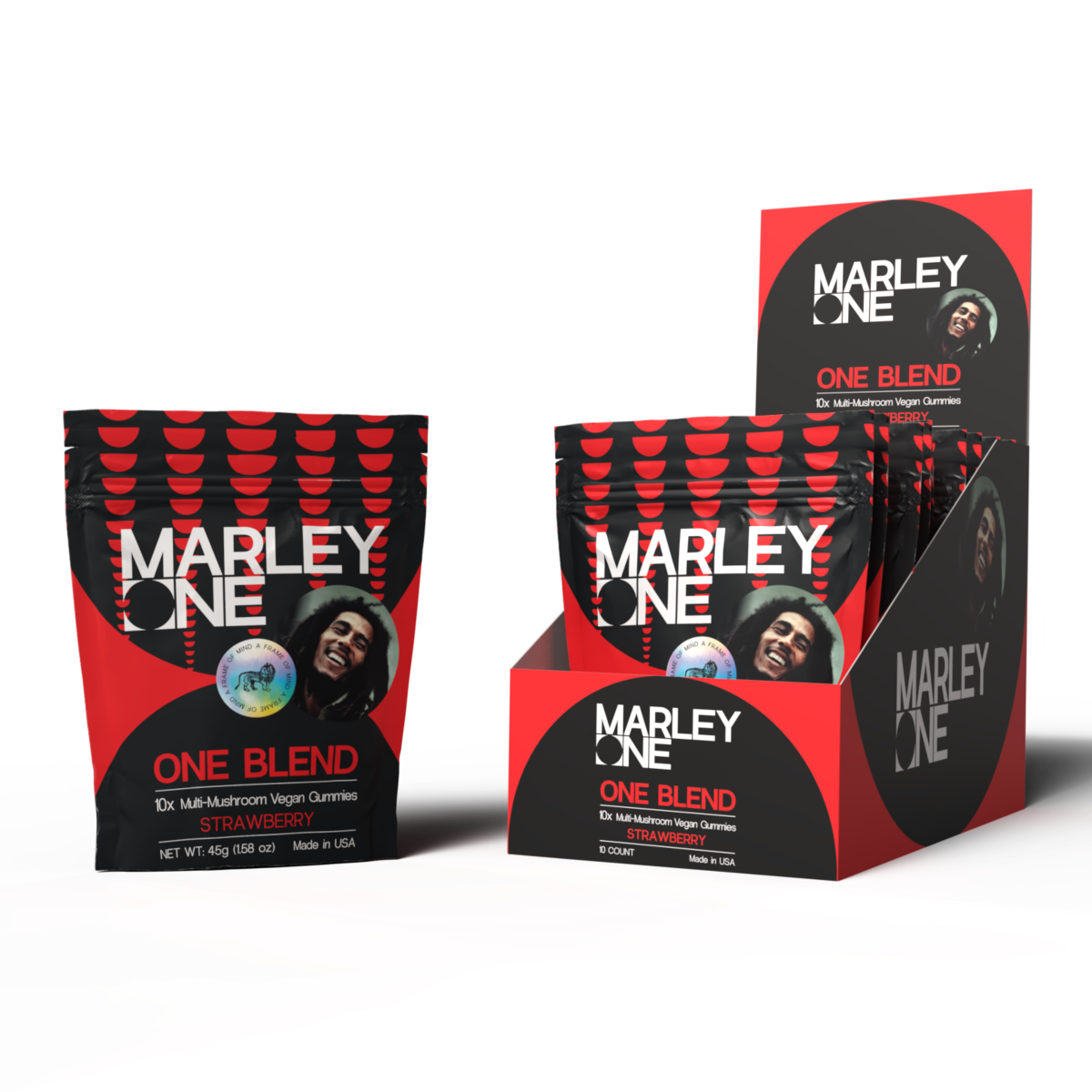 One Blend Gummy 6mg 10ct Bag - Strawberry - 10ct Pop Box