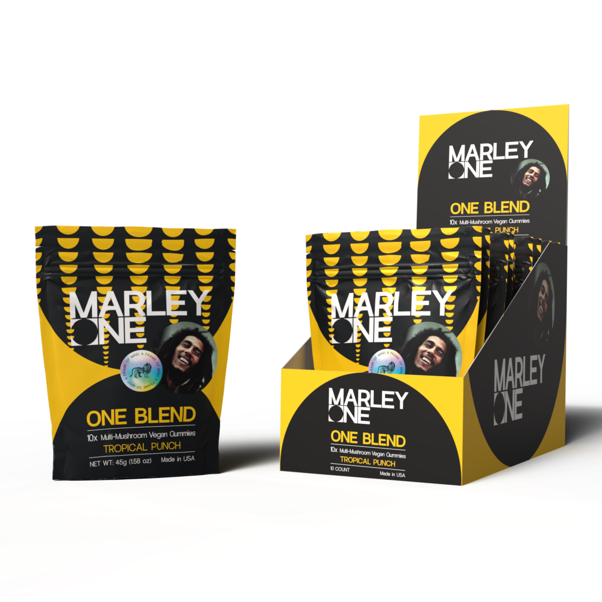 One Blend Gummy 6mg 10ct Bag - Tropical Punch - 10ct Pop Box