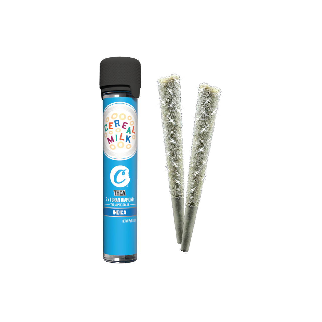 Cereal Milk THCA w/ Diamonds 1g Pre-Roll 10ct Pop Box