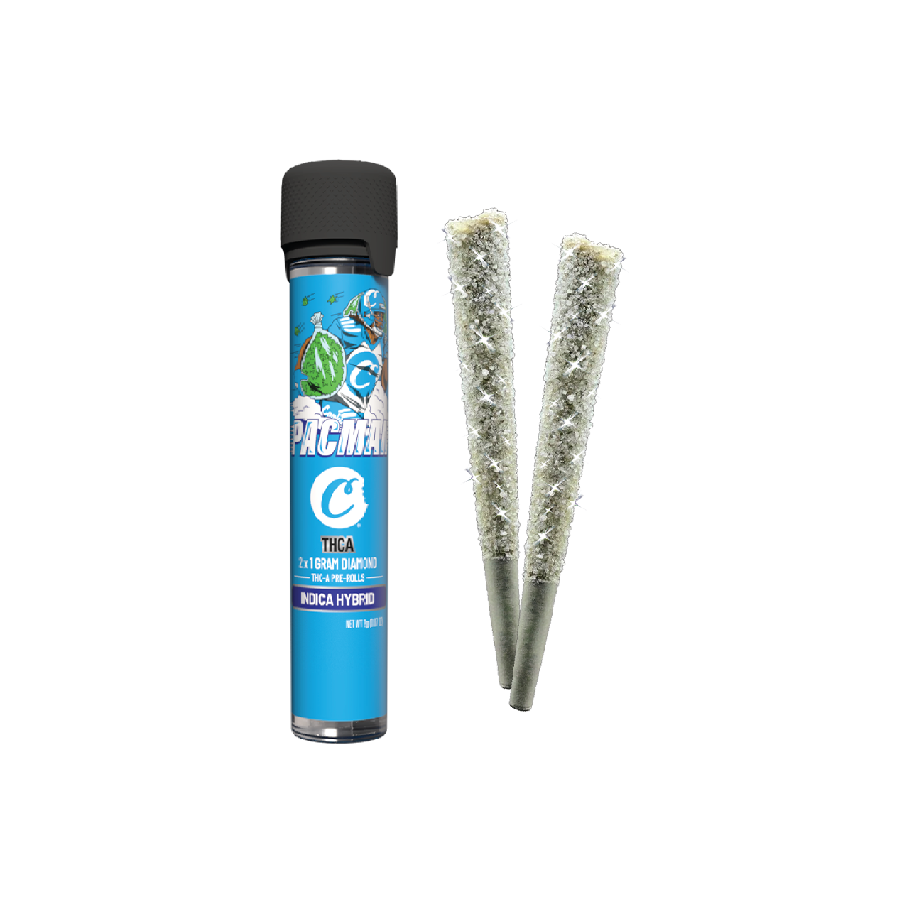 Pacman THCA w/ Diamonds 1g Pre-Roll 10ct Pop Box