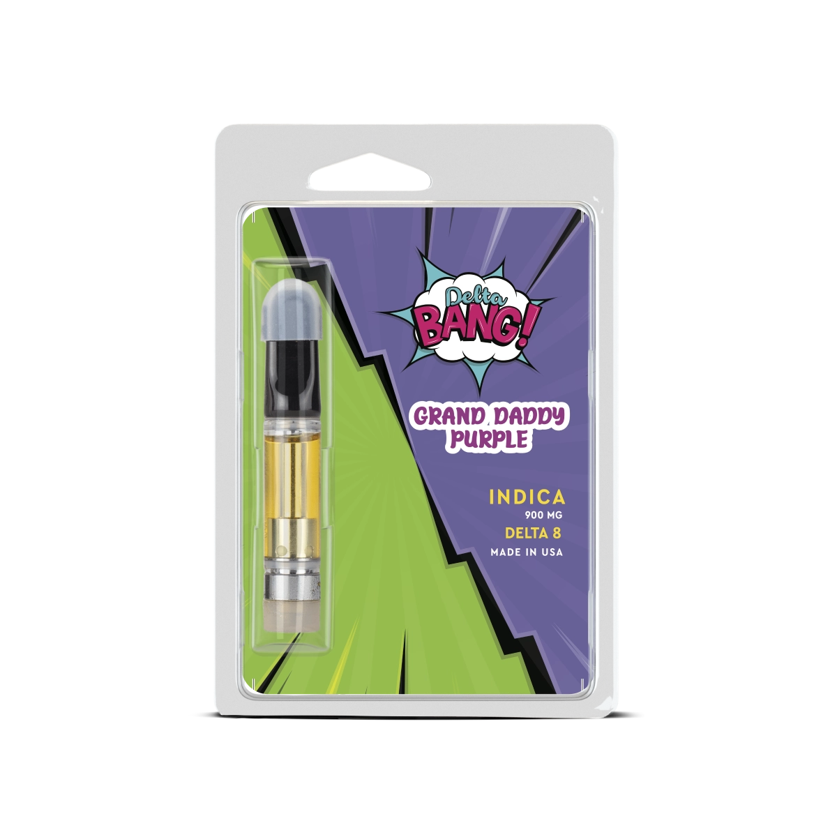 Delta Bang - Delta 8 Disposable - Indica - Grand Daddy Purple - 1ml