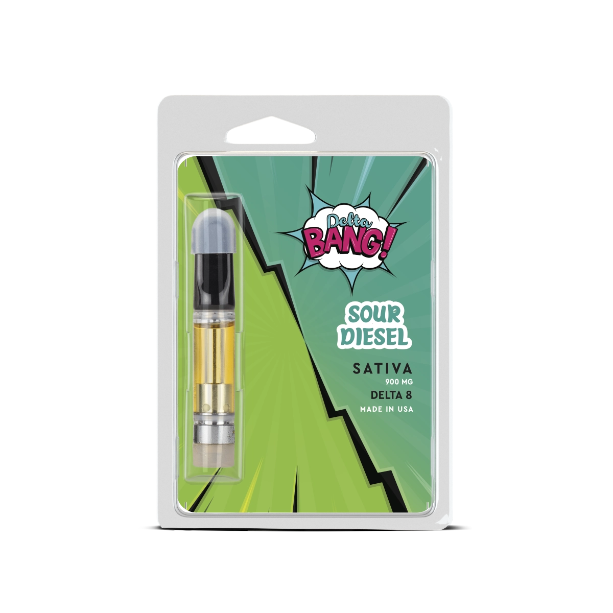Delta Bang - Delta 8 Disposable - Sativa - Sour Diesel - 1ml Blister
