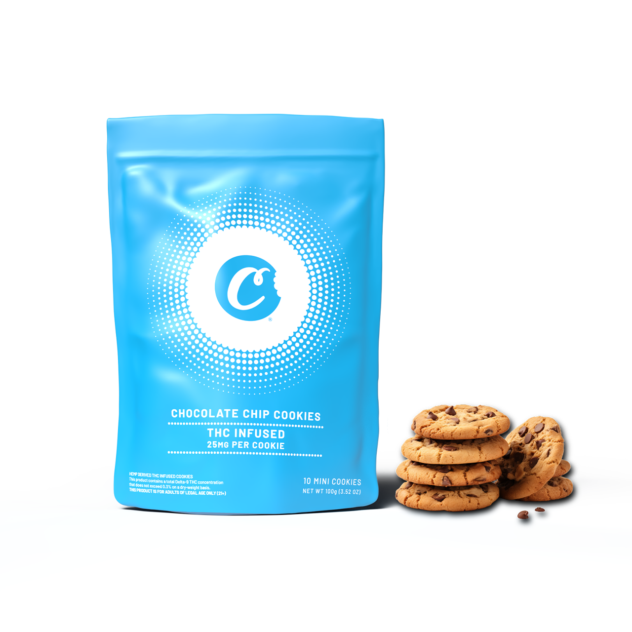 Cookies - Delta 9 Chocolate Chip Cookie 25mg - 10ct Bag