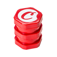 Cookies | Red | V2 Large Stackable Child-Proof Plastic Storage Jar