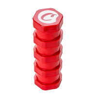 Cookies | Red | V2 Mini Stackable Child-Proof Plastic Storage Jar