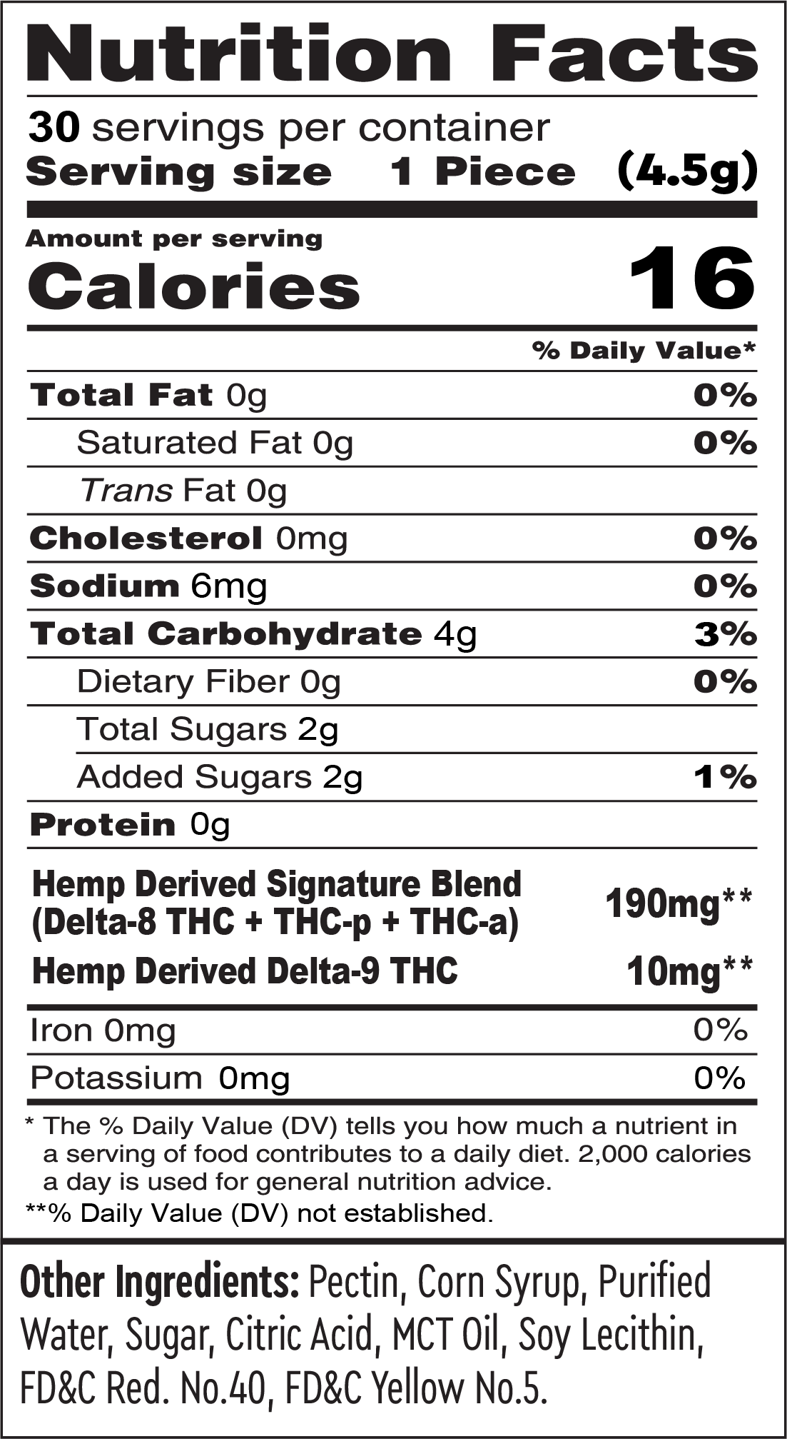 Delta Bang - D8/D9/THCP Gummies Mango 30ct 6000mg