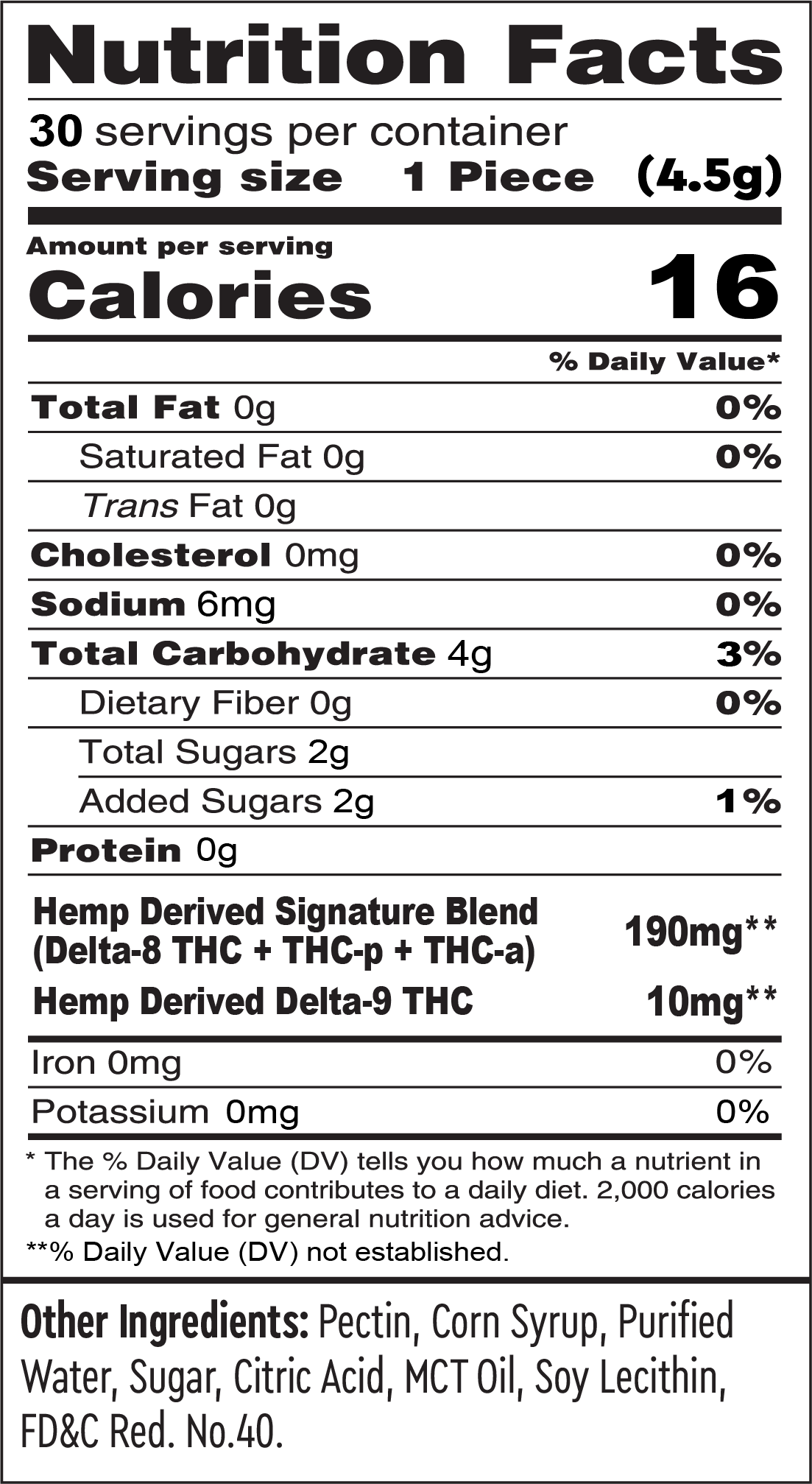 Delta Bang - D8/D9/THCP Gummies Strawberry 30ct 6000mg