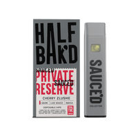 Half Bak'd | Cherry Zlushie | 1G THC Blend Live Resin Disposable Vape | Indica