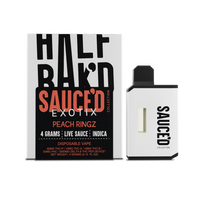 Half Bak'd | Peach Ringz | 4G THCA Disposable Vape | Indica