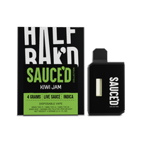 Half Bak'd | Kiwi Jam | 4G THC Blend Disposable Vape | Indica
