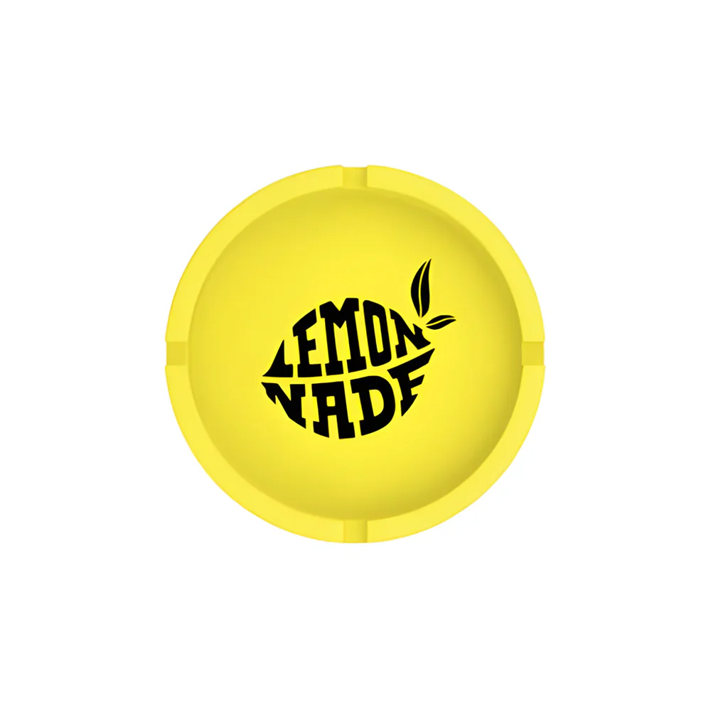 LemonNade - Yellow Silicone Ashtray - Black Logo