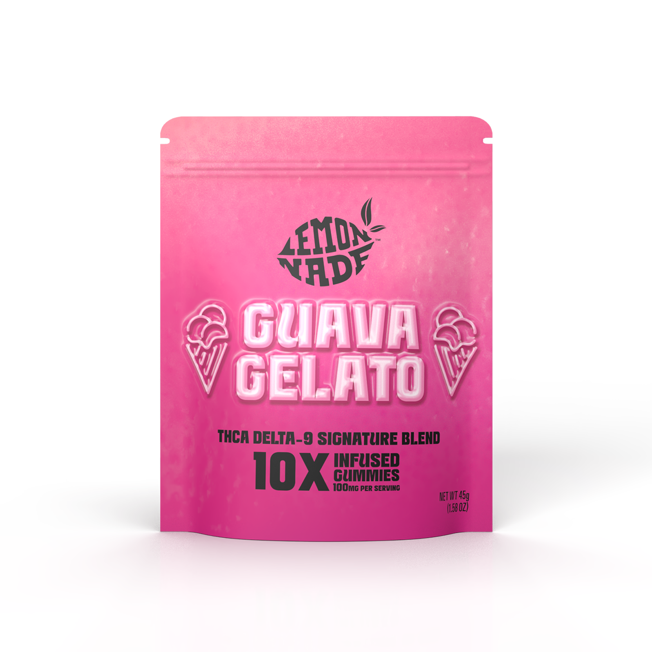 LemonNade - THCA Delta 9 Blend Gummies - Guava Gelato