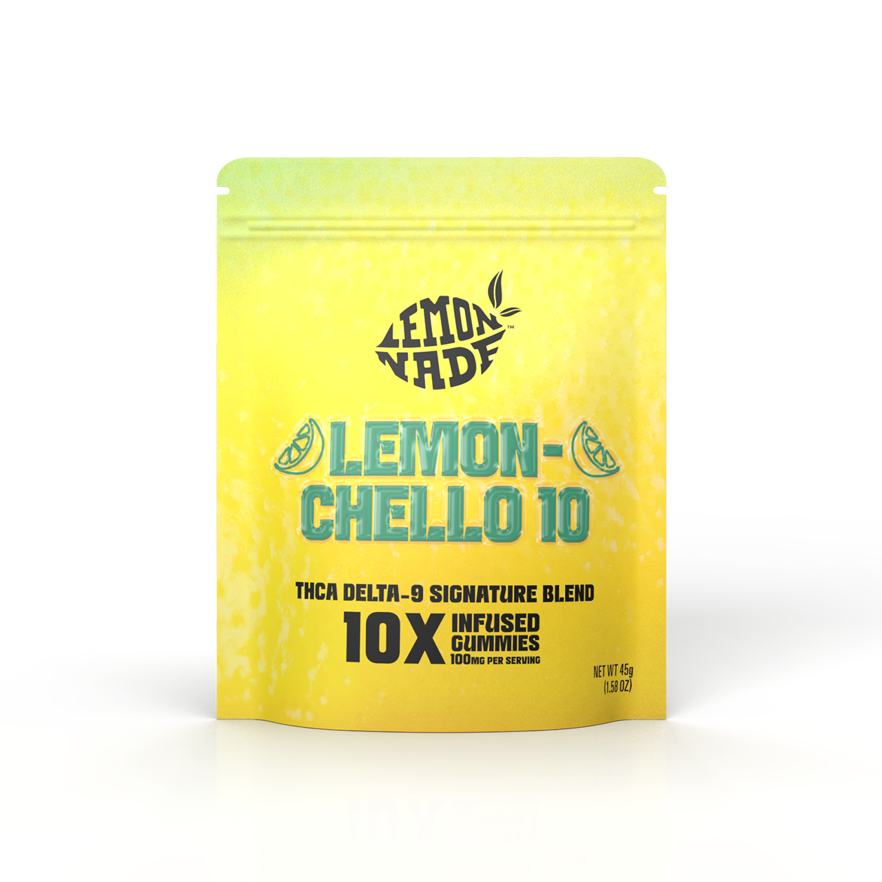 LemonNade - THCA Delta 9 Blend Gummies - Lemonchello 10