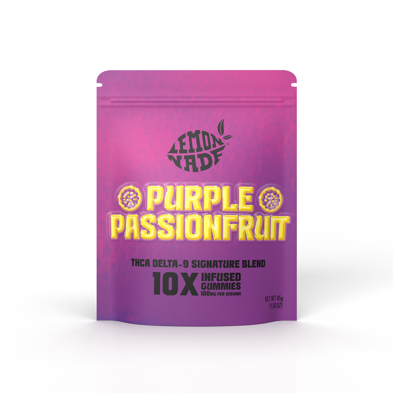 LemonNade - THCA Delta 9 Blend Gummies - Purple Passionfruit