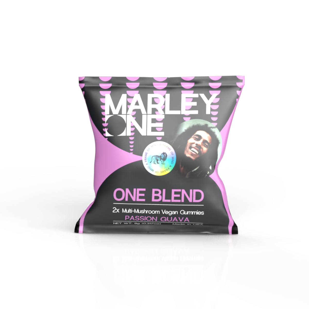 Marley One - Multi Mushroom Gummy 6mg 2ct Bag - One Blend - Passion Guava
