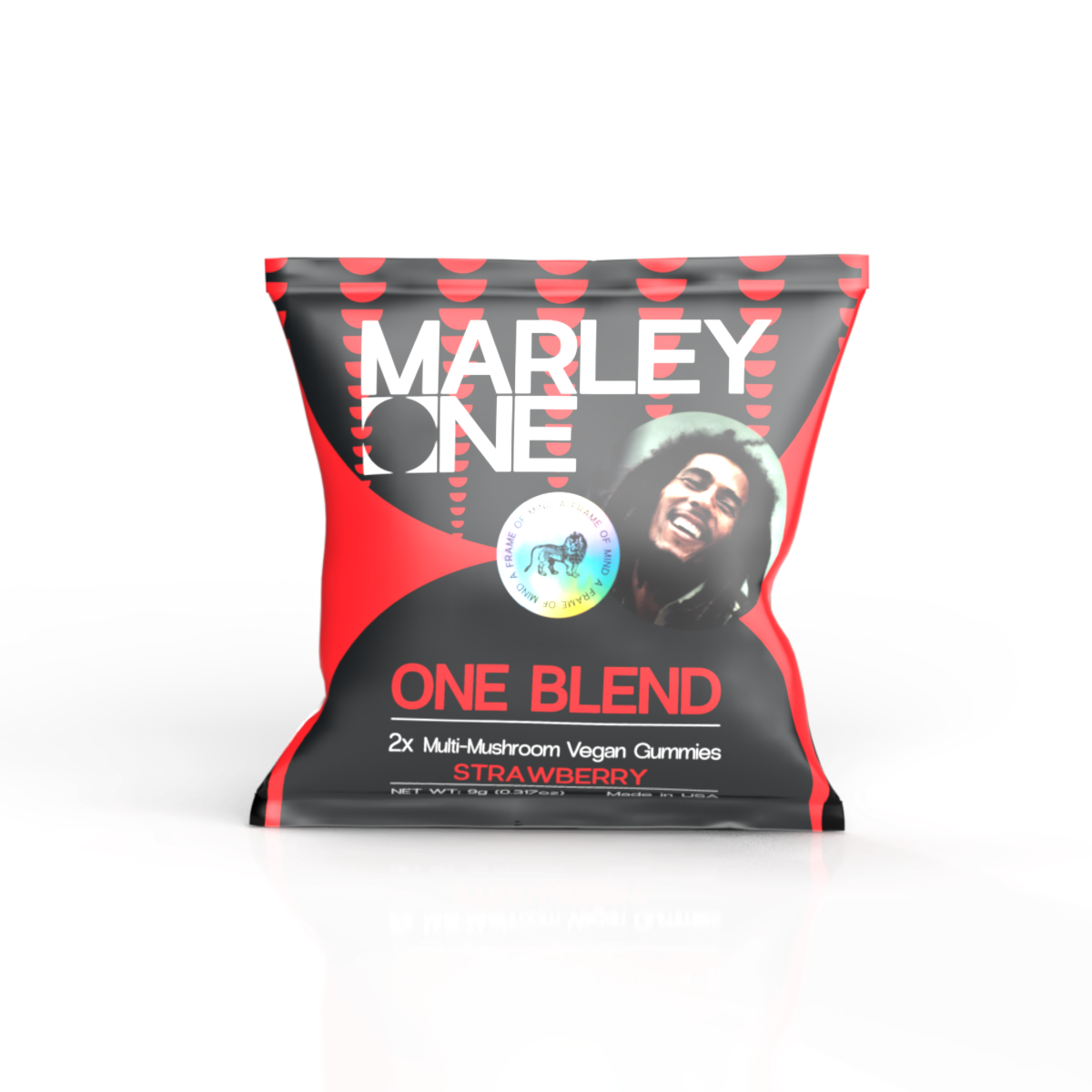 Marley One - Multi Mushroom Gummy 6mg 2ct Bag - One Blend - Strawberry
