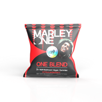 Marley One | One Blend | 6mg 2ct Bag Strawberry Multi Mushroom Gummies | Hybrid