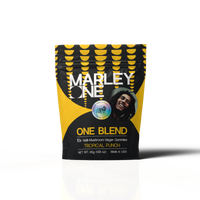 Marley One | Tropical Punch | 6mg 10ct Bag OneTHC Blend Multi Mushroom Gummies | Hybrid