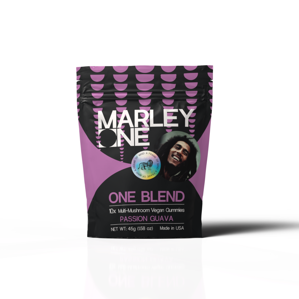 Marley One - Multi Mushroom Gummy 6mg 10ct Bag - One Blend - Passion Guava