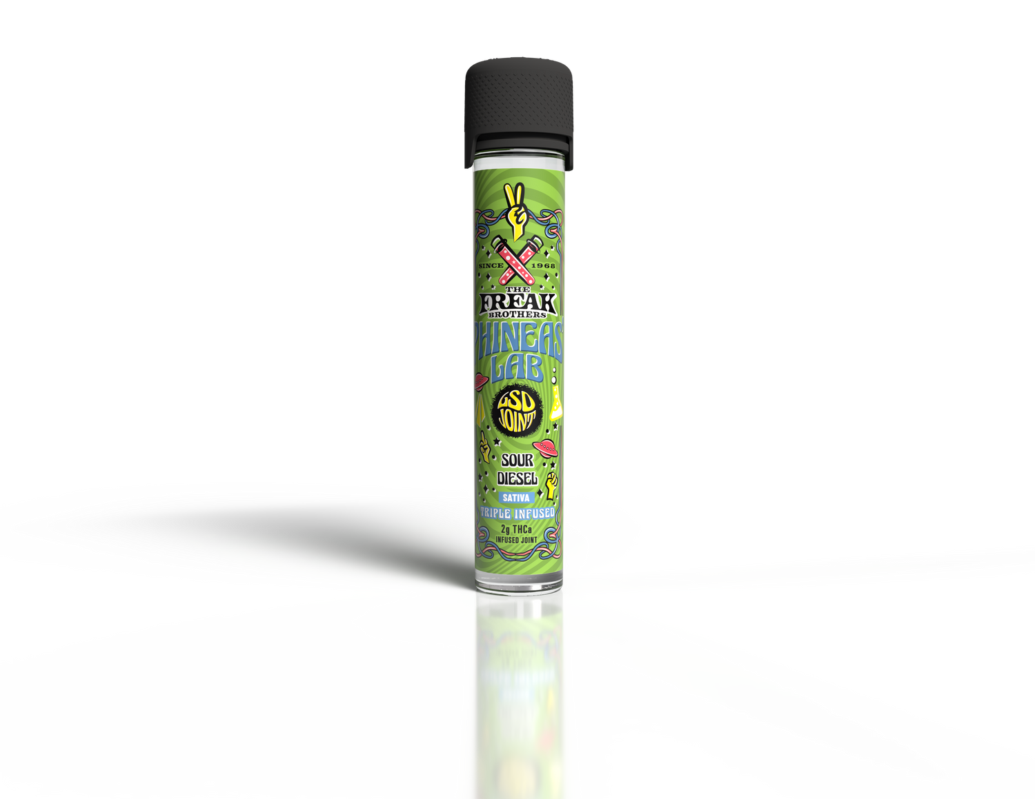 Freak Brothers - THCA LSD Triple Infused Pre-Roll 2.5g - Sour Diesel