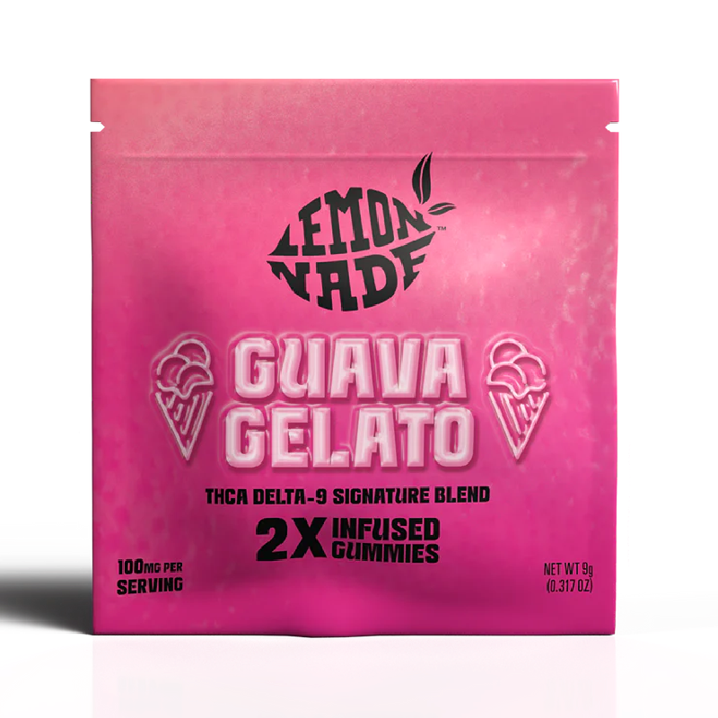 LemonNade - THCA Delta 9 Blend Gummies - Guava Gelato