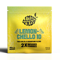 LemonNade | Lemonchello 10 | THC Blend Delta 9 Infused Gummies | Hybrid
